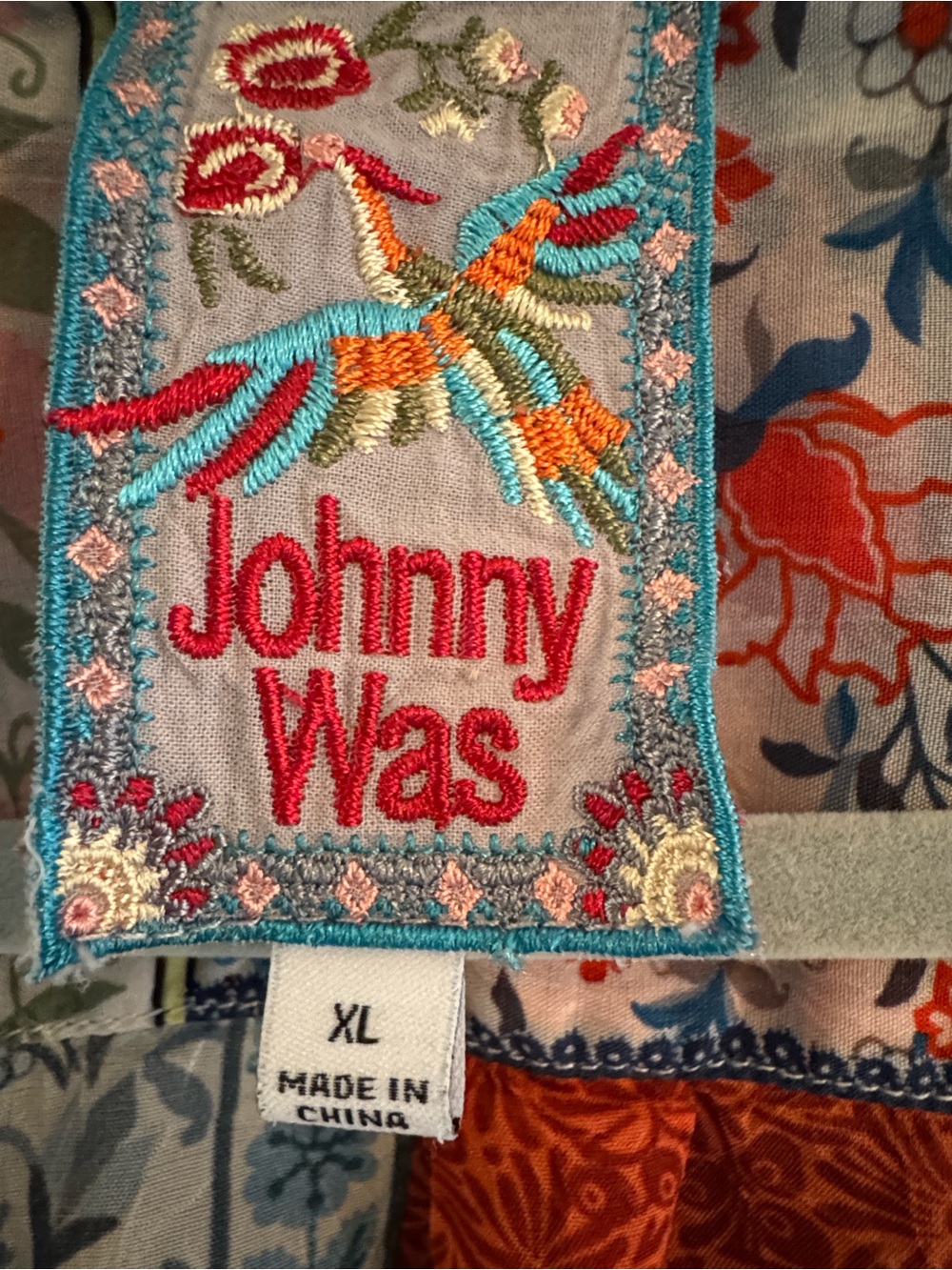 Johnny Was floral bohemian tunic - Picture 2 of 6